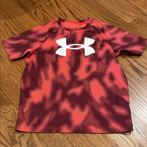 Under Armour Boys Red and Black Graphic T-Shirt
